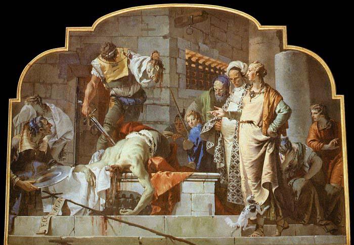 TIEPOLO, Giovanni Domenico The Beheading of John the Baptist China oil painting art
